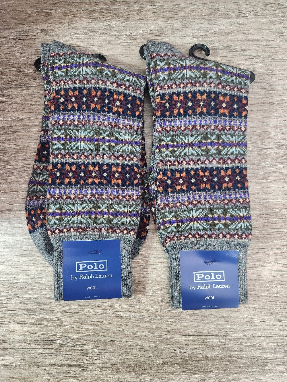 Polo Ralph Lauren Fair Isle Wool Blend Dress Socks